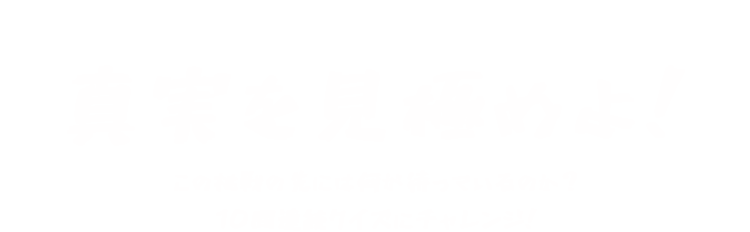 真実を見極めよ！